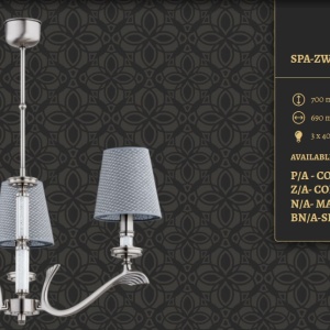 Candelabru 3 brate elegant realizat manual Sparone - Img 3