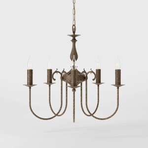 Candelabru 5 brate din alama stil clasic Petalo - Img 5