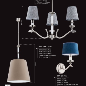 Candelabru 6 brate elegant realizat manual Sparone - Img 13