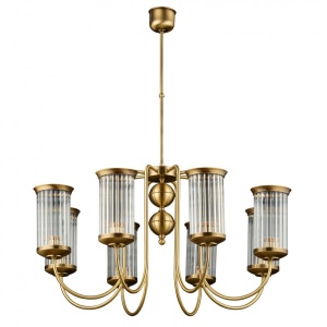 Candelabru 8 brate design clasic din alama OLZANO