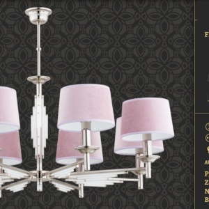 Candelabru 8 brate realizat manual Fellino 77166 universul-luminii.ro