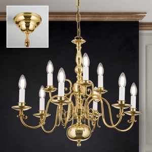 Candelabru 9 brate design clasic FLAMISCH, alama lucioasa - Img 2