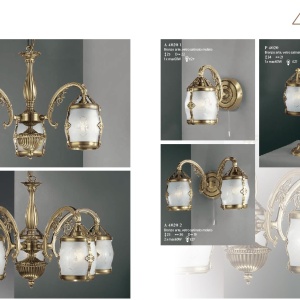 Candelabru clasic cu 5 brate design italian realizat manual 4020 203326 universul-luminii.ro