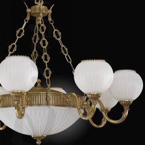 Candelabru clasic din alama 8+3 design italian 9350 204806 universul-luminii.ro