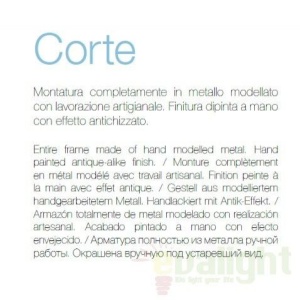 Candelabru clasic modelat si pictat manual finisaj alb antichizat CORTE SP12 097664 62136 universul-luminii.ro