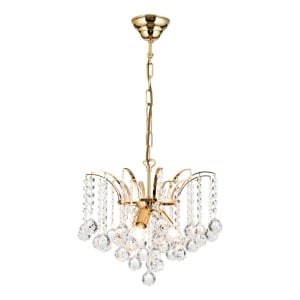 Candelabru cristal Asfour design lux KRISTALL KLASSISCH 3L gold/clear 161436 universul-luminii.ro