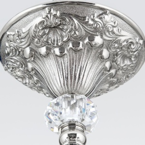 Candelabru cristal design lux LA BOHEME D-72cm 8L antique silver 239536 universul-luminii.ro