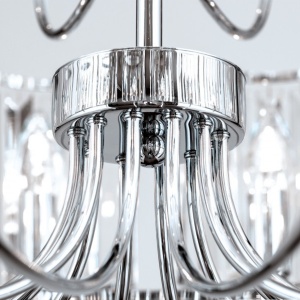 Candelabru cromat design LUX cu cristal K9 Gstaad 197366 universul-luminii.ro