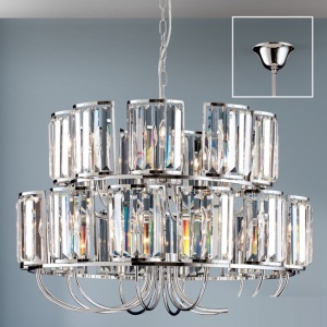 Candelabru cromat design LUX cu cristal K9 Gstaad 94576 universul-luminii.ro