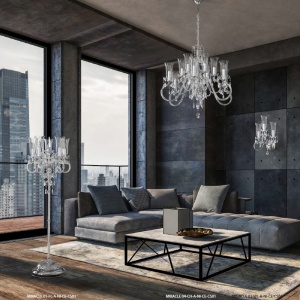 Candelabru cu 18 brate LUX design modern, Cristal Bohemia Exclusive Miracle 195476 universul-luminii.ro