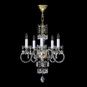 Candelabru cu 5 brate LUX design modern, Cristal Bohemia Exclusive Miracle