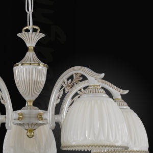 Candelabru cu 5 brate realizat manual design italian 9671 105396 universul-luminii.ro