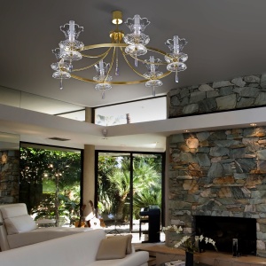 Candelabru deosebit design LUX Cristal Bohemia Exclusive ISABELL 02-CH - Img 3