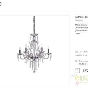 Candelabru design elegant AMADEUS SP6 168753 - Img 4