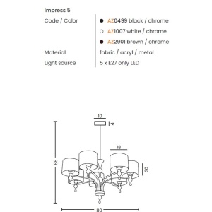 Candelabru design elegant IMPRESS 5L - Img 3