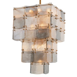 Candelabru design LUX, Sticla, Alama Antic, Laurent - Img 1