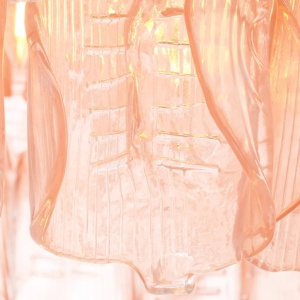 Candelabru design LUX, Sticla, Roz, Solange 244696 universul-luminii.ro