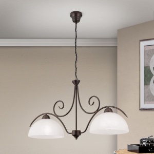 Candelabru design rustic cu 2 brate Marco LU 1669/2 Antik OR