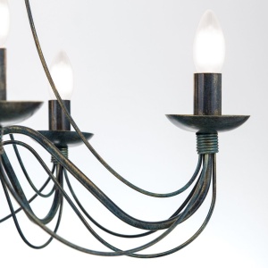 Candelabru design rustic cu 5 brate Vela LU 1531/5 Antik OR - Img 7