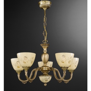 Candelabru din alama 5 brate design italian 6258 102166 universul-luminii.ro