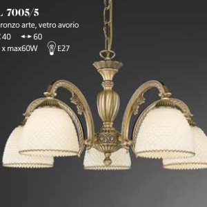 Candelabru din alama 5 brate design italian 7005 201636 universul-luminii.ro
