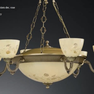 Candelabru din alama 6 brate design italian 10L 6258 102146 universul-luminii.ro