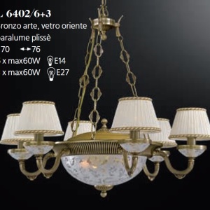 Candelabru din alama 6 brate design italian 6402 201556 universul-luminii.ro