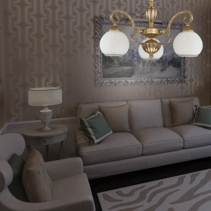Candelabru din alama cu 3 brate design italian 8500 204686 universul-luminii.ro