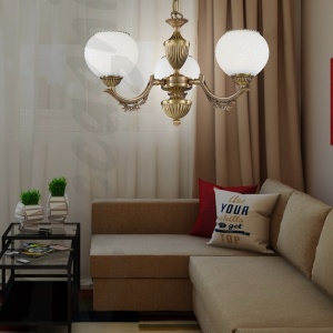 Candelabru din alama cu 3 brate design italian 8650 204726 universul-luminii.ro