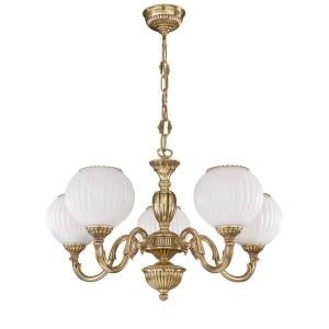Candelabru din alama cu 5 brate design italian 9350
