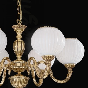 Candelabru din alama cu 6 brate design italian 9350 204796 universul-luminii.ro