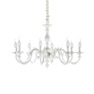 Candelabru elegant design clasic JUSTINE SP8 alb 197524 - Img 1
