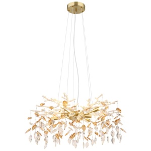 Candelabru elegant design modern Danna auriu mat/ chihlimbar - Img 1
