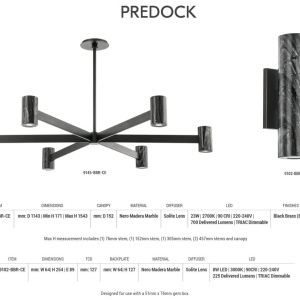 Candelabru, lustra LED design modern PREDOCK - Img 3