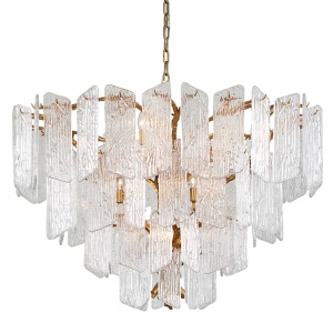 Candelabru LUX design deosebit PIEMONTE lucrat manual, cu 12 surse de lumina - Img 1