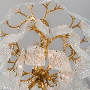 Candelabru LUX design deosebit PIEMONTE lucrat manual, cu 8 surse de lumina - Img 7
