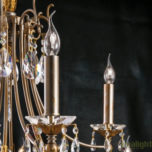 Candelabru LUX super elegant cu 12 brate Miramare LU 2407/8+4 silber-goldOR 55856 universul-luminii.ro