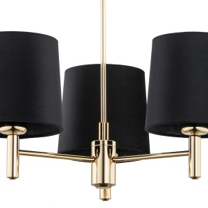 Candelabru modern design elegant PONTE 3L negru 102916 universul-luminii.ro
