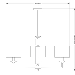 Candelabru modern realizat manual Artu 3L 79416 universul-luminii.ro