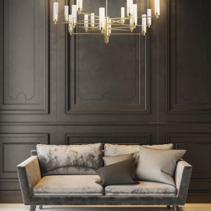 Candelabru modern realizat manual din alama Seti 8L 187606 universul-luminii.ro