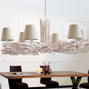 Candelabru natural si modern din ramuri cu 5 brate, Euphoria A-35954 VC 42566 universul-luminii.ro