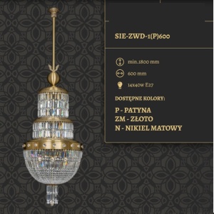 Candelabru regal, elegant design LUX Sienna 78586 universul-luminii.ro