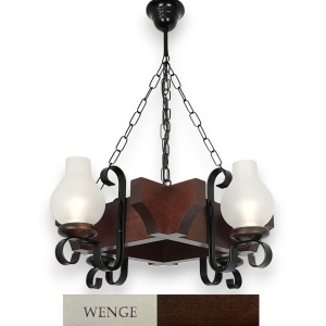 Candelabru rustic fabricat manual din lemn dim.50x50cm, 4 brate Queen WOOD-QU-SP4 177886 universul-luminii.ro