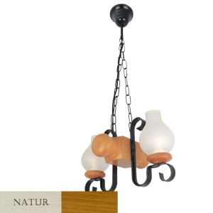 Candelabru rustic fabricat manual din lemn Rustic WOOD-RU-SP2 - Img 9