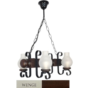 Candelabru rustic fabricat manual din lemn Rustic WOOD-RU-SP4 - Img 7