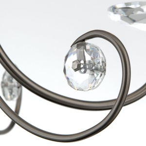 Candelabru stil clasic cu cristal K9 ARIANE 3L nickel inchis 234876 universul-luminii.ro