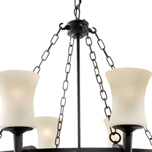 Candelabru stil rustic Cartwheel 8L 0818-8BK SRT - Img 3