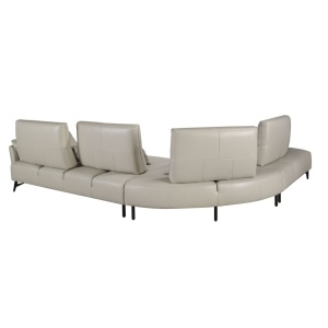 Coltar 5 locuri, Spatar Reglabil, Sezlong Stanga, Cowhide sand - Img 2