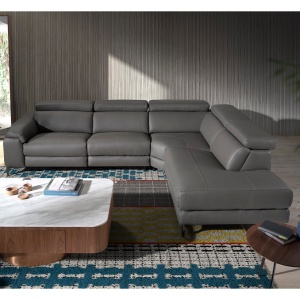 Coltar dreapta design italian LUX tapitat cu piele naturala Alfredo - Img 3