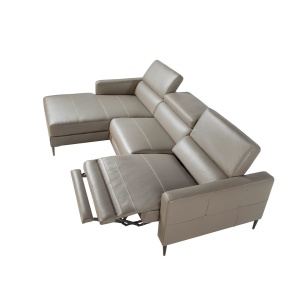 Coltar LUX design italian cu sezlong stanga si functia relax Serena